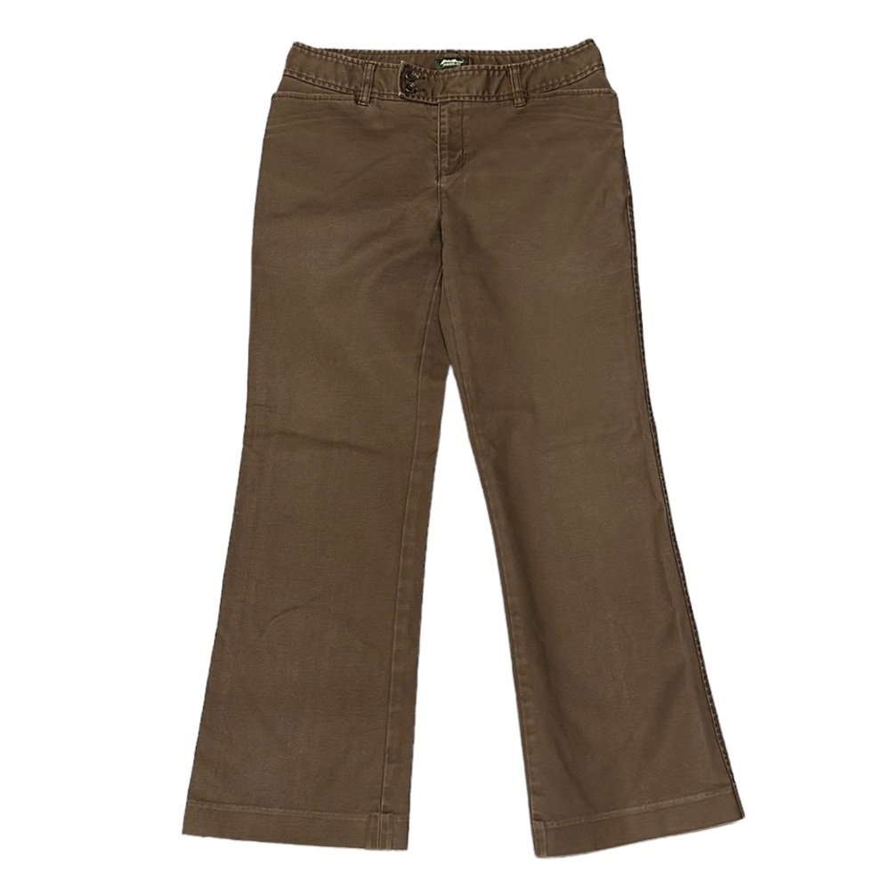 Eddie Bauer Women's Vashon Fit Brown Casual Cotton/Spandex Pants Slacks Size 10